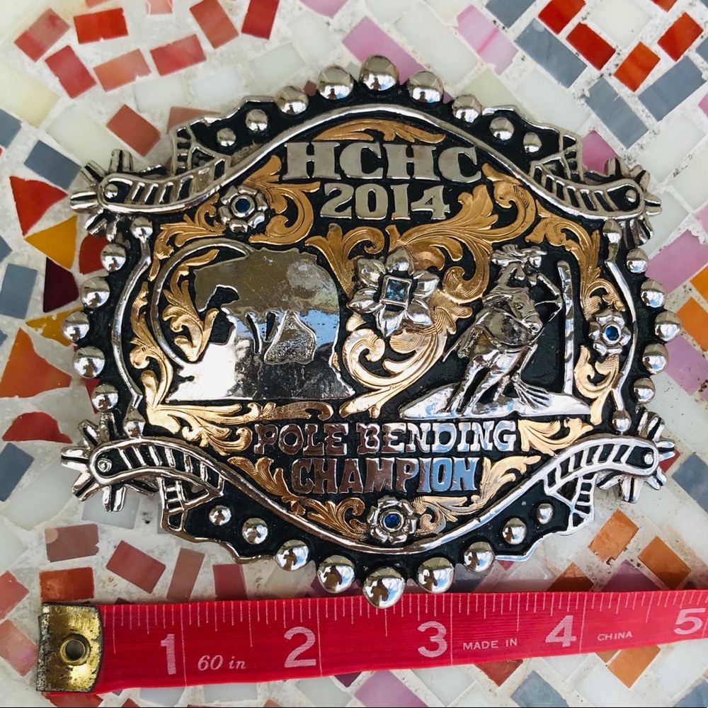 Pole Bending trophy buckle